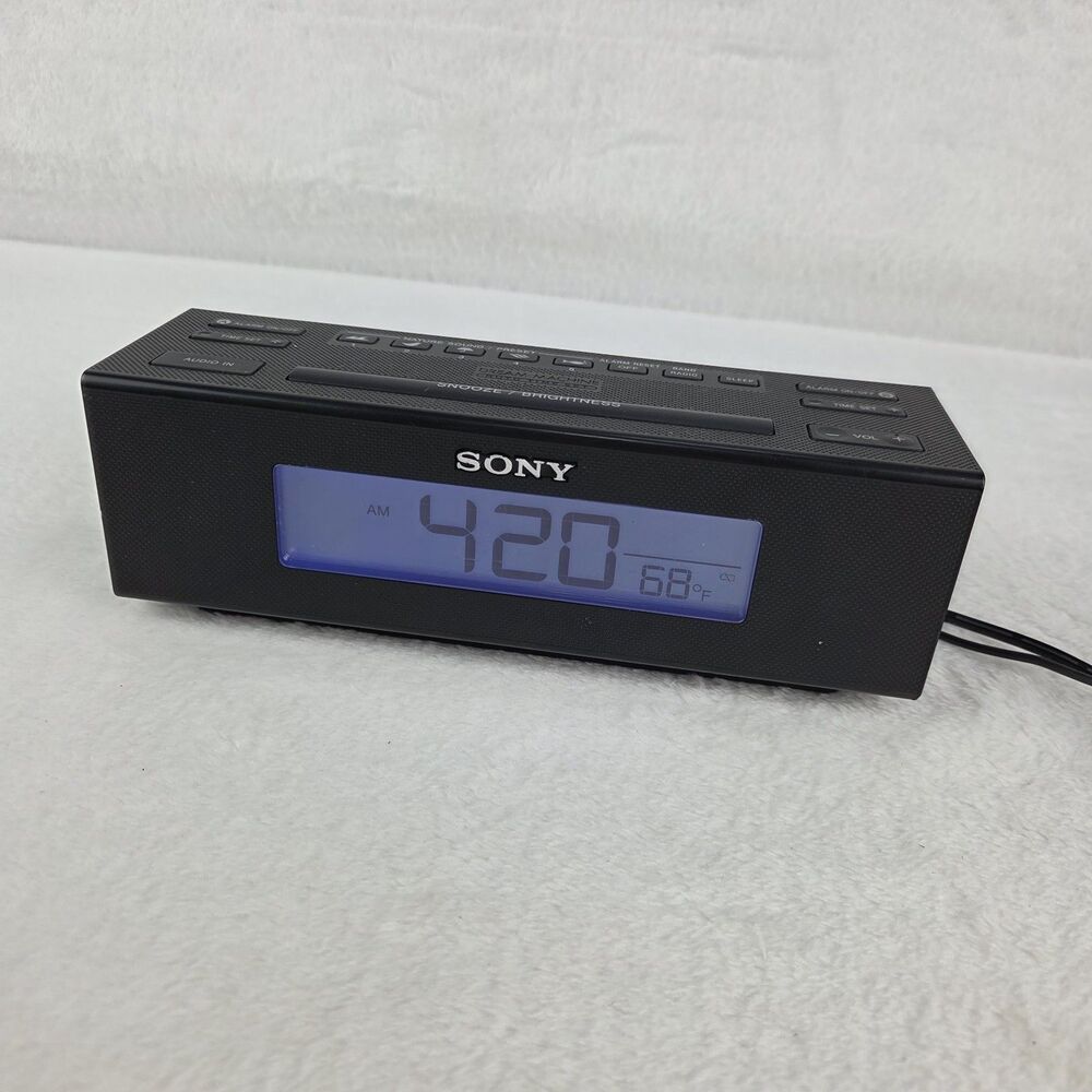 Sony Dream Machine ICF-C707 Alarm Clock Radio Dual Alarm Tested Nature Sounds